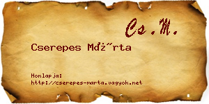 Cserepes Márta névjegykártya